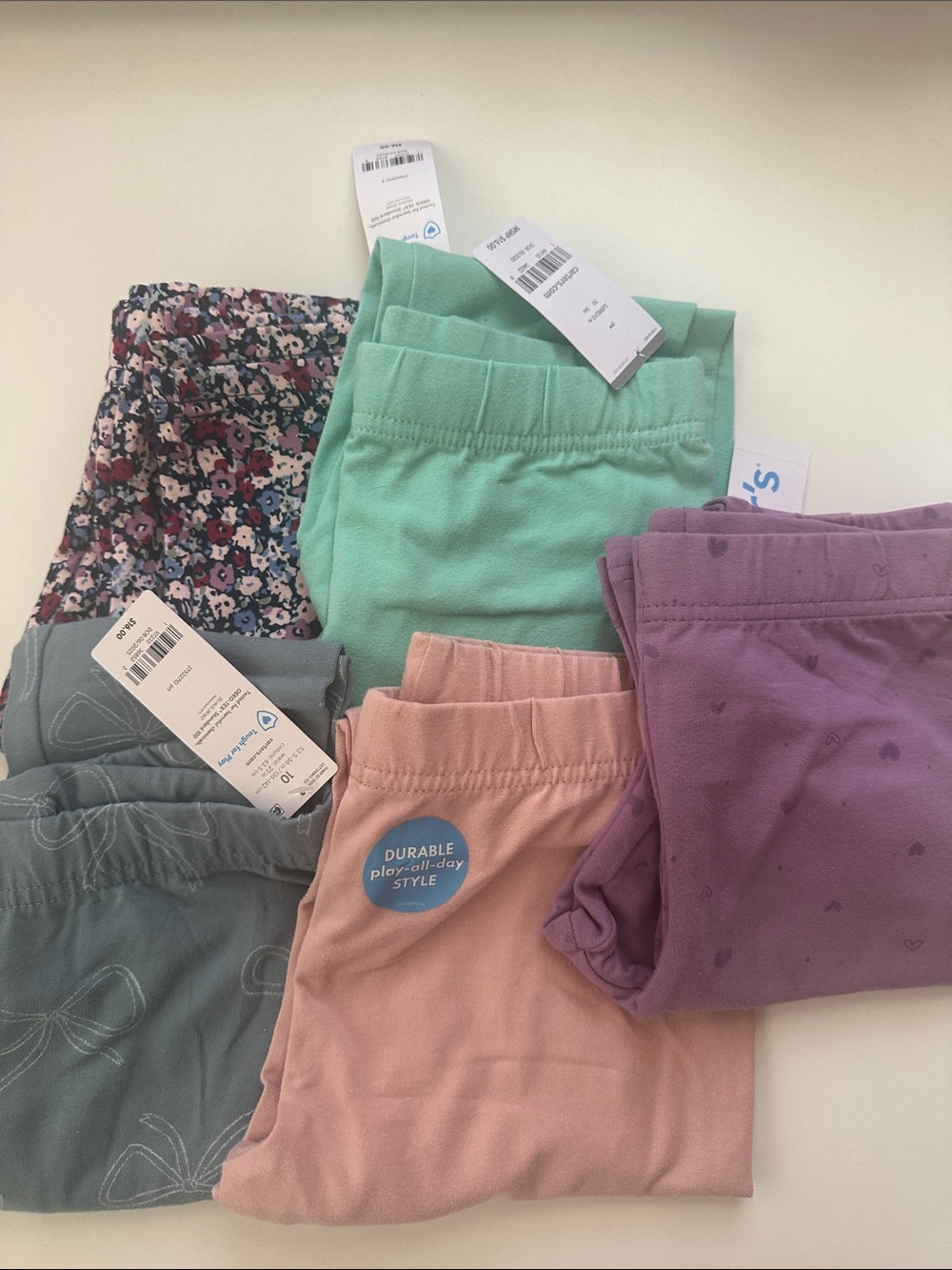 New Girls' Carter’s Leggings bundle